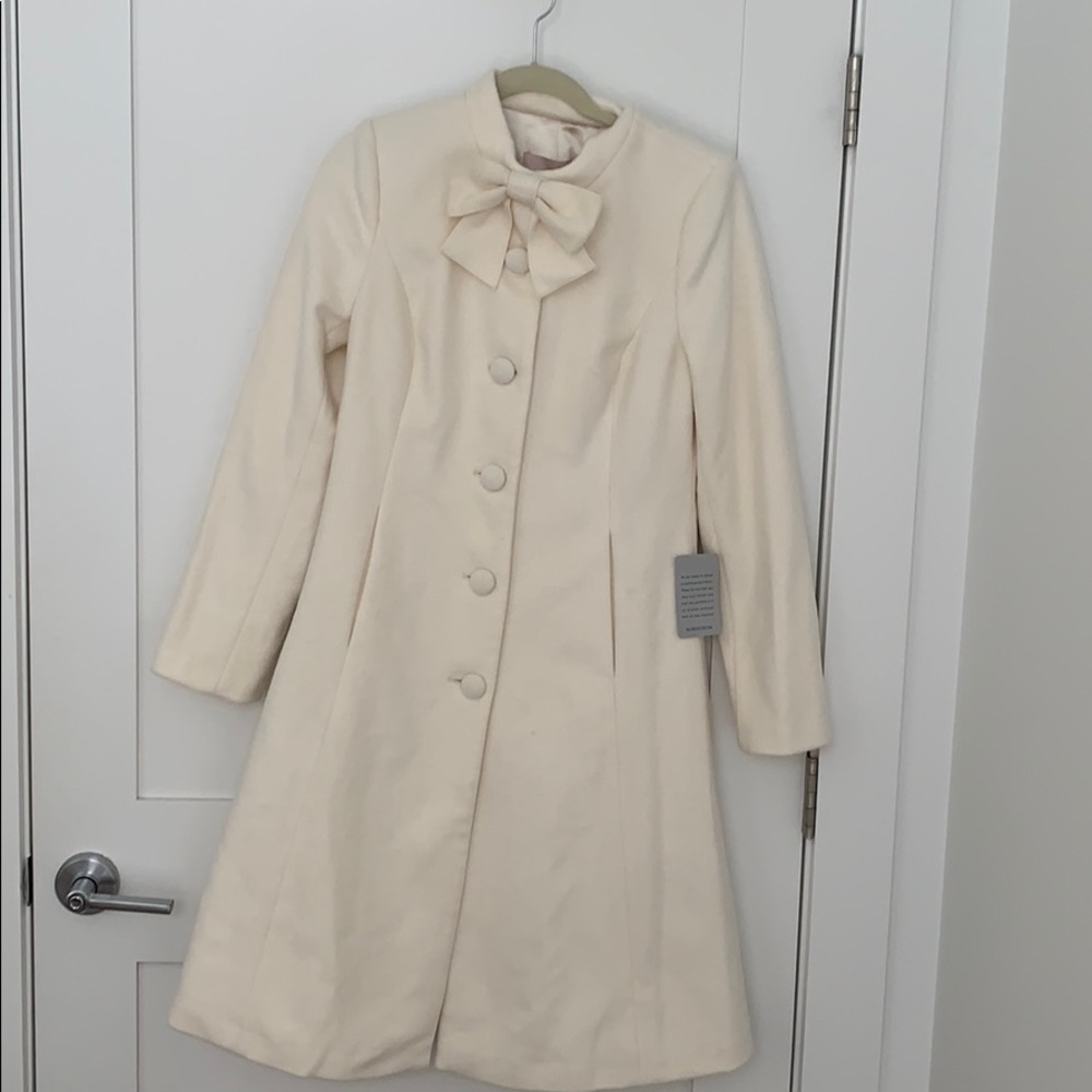 Gal meets glam pretty winter white coat